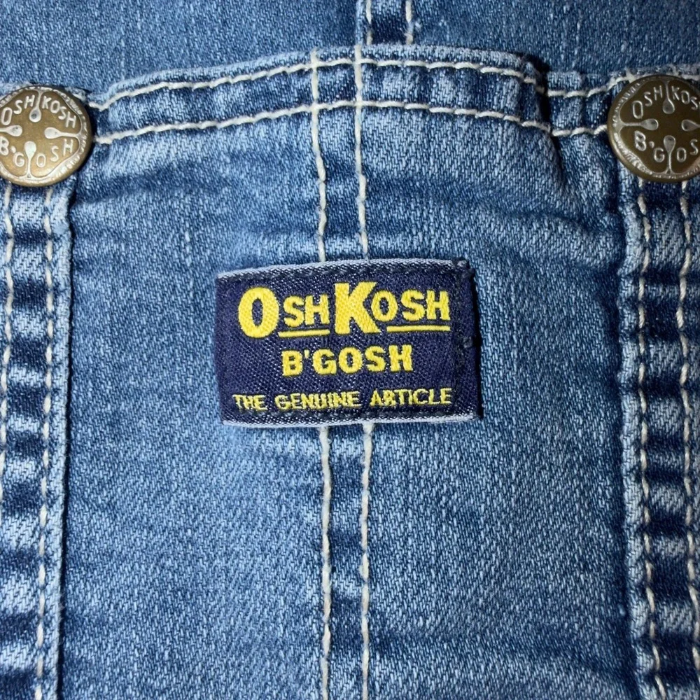 OshKosh Bgosh Kids Blue Denim Overalls Vestbak Carpenter Bibs Size 10